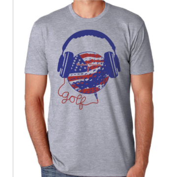 American Flag Golf & Music Tee